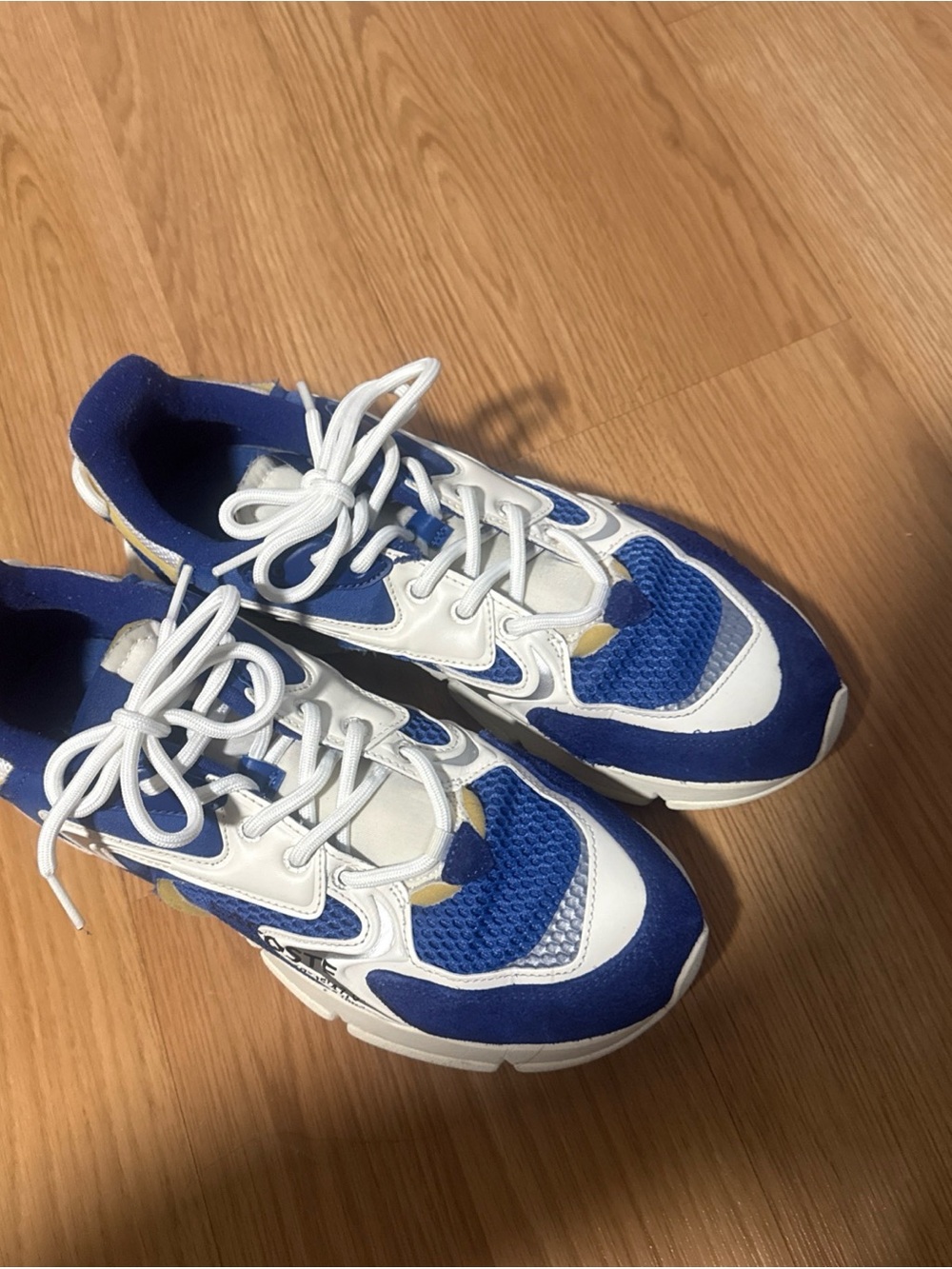 Lacoste Men's Sneakers L003 Neo Lace-up Sneakers Shoes Blue White Size 11 USED - Picture 8 of 16